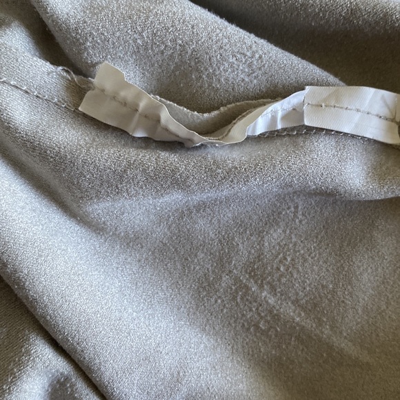 Zara Trafaluc Party Top Suede Off White Fringe Haltered Medium Pre Owned EC - Picture 13 of 13